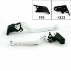 Long Brake Clutch Levers for Kawasaki ZX10R/RR/KRT (2016–2017) Silver T9