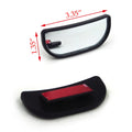 2X Adjustable Stick On Rear View Auxiliary Blind Spot Mirror Wide Angle for Car