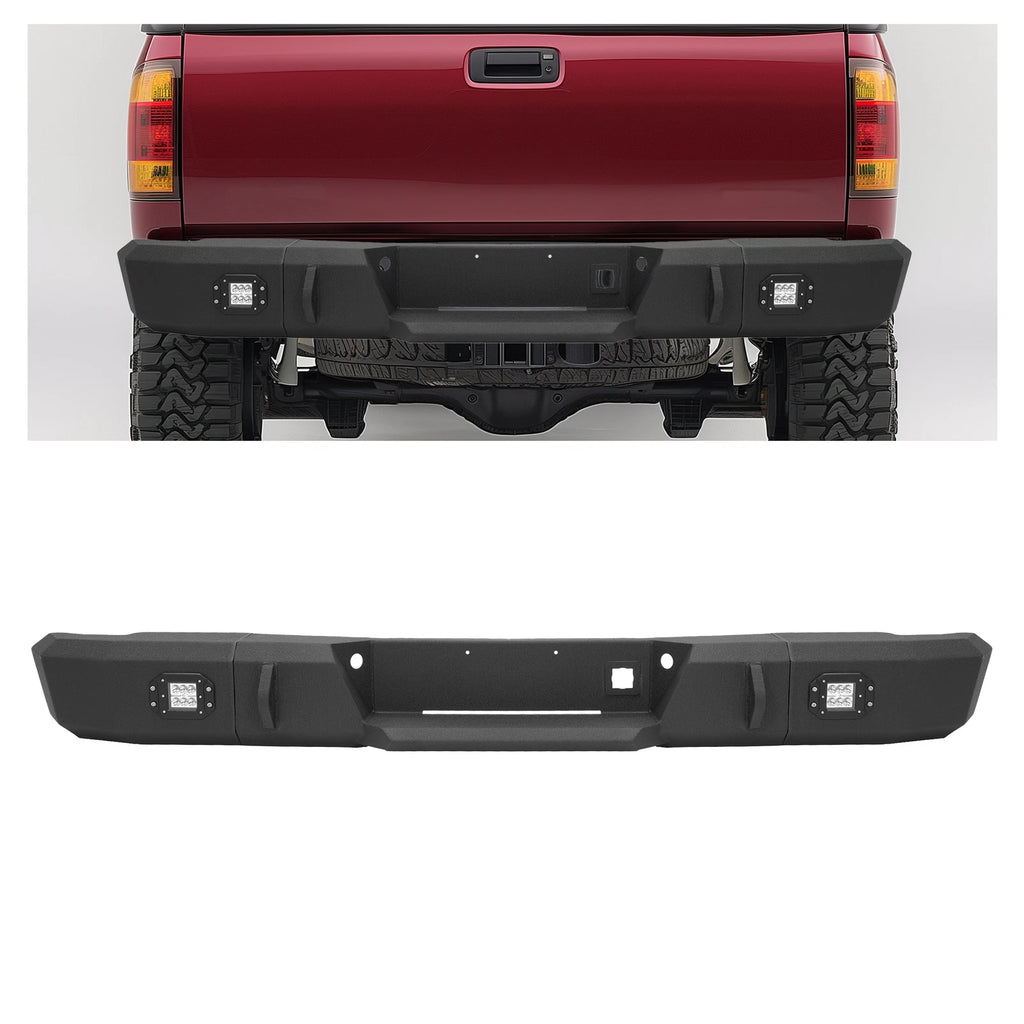 Rear Step Bumper w/LED Lights for Chevy Silverado 2500 HD & Classic (1999–2007)