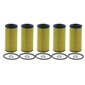 Set of 5 Engine Oil Filters for Wix (Cartridge Lube Metal Free)