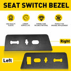 Set of 2 Seat Switch Housing Trim Bezels for Ford F-150 (2009–2014)