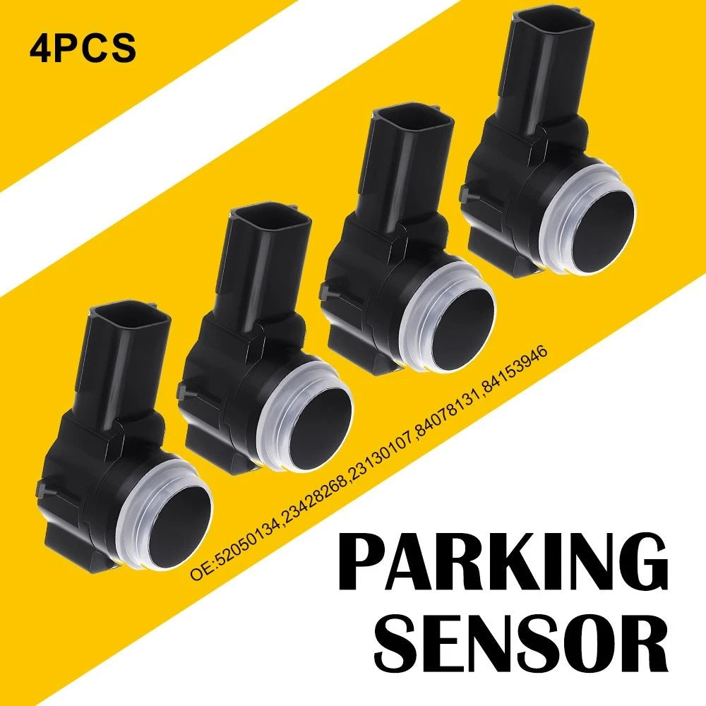 Set of 4 Parking Assist Sensors for Chevy Silverado, Cadillac, GMC (2014–2019)