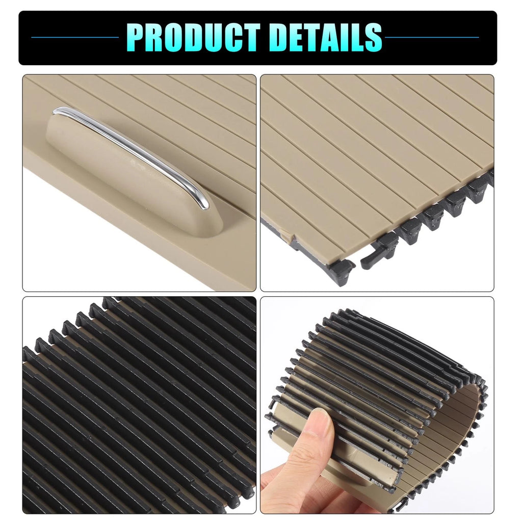 Center Console Roller Blind Cover Beige for Mercedes Benz C Class (2007–2015)