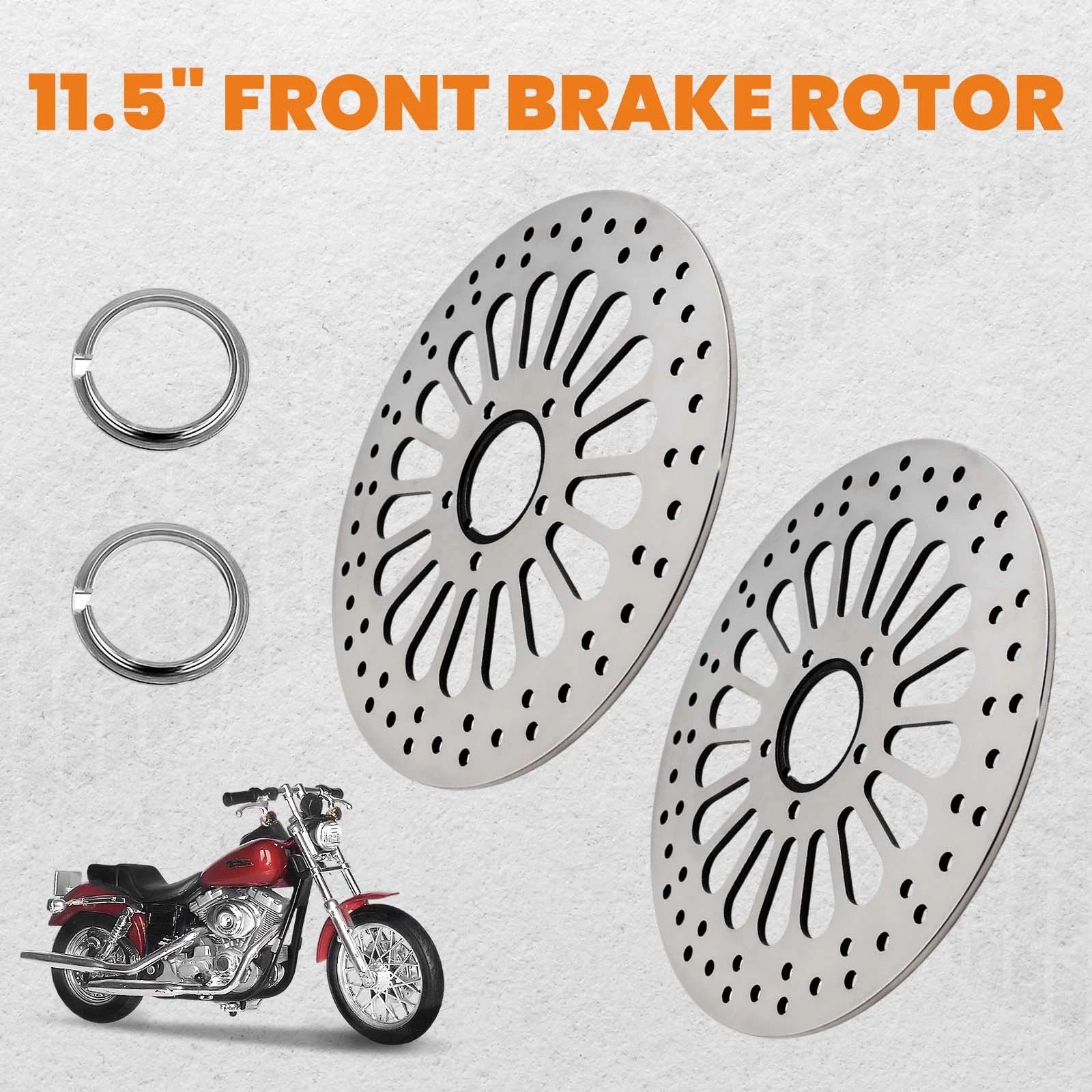2X 11.5'' Front Brake Rotors for Harley-Davidson Sportster (2000–2015)