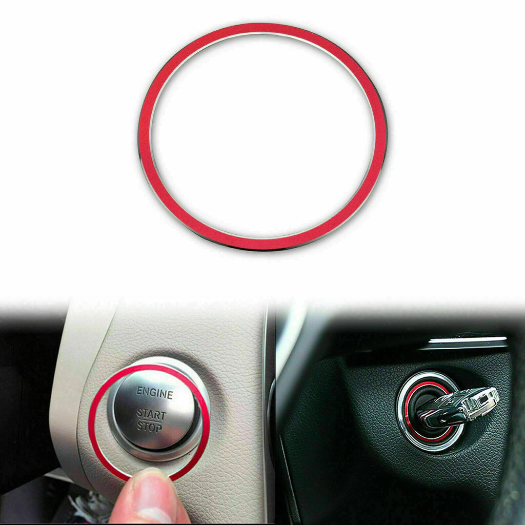 Inner Ring Trim Red for Mercedes-Benz Keyless Remote Key Start (2014–2017)
