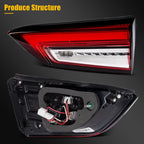 Set of 2 Inner Tail Light Assembly for GMC Terrain (2022–2024)