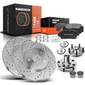 Front Drilled Brake Rotor & Pad for Lexus ES300 (2002–2003)