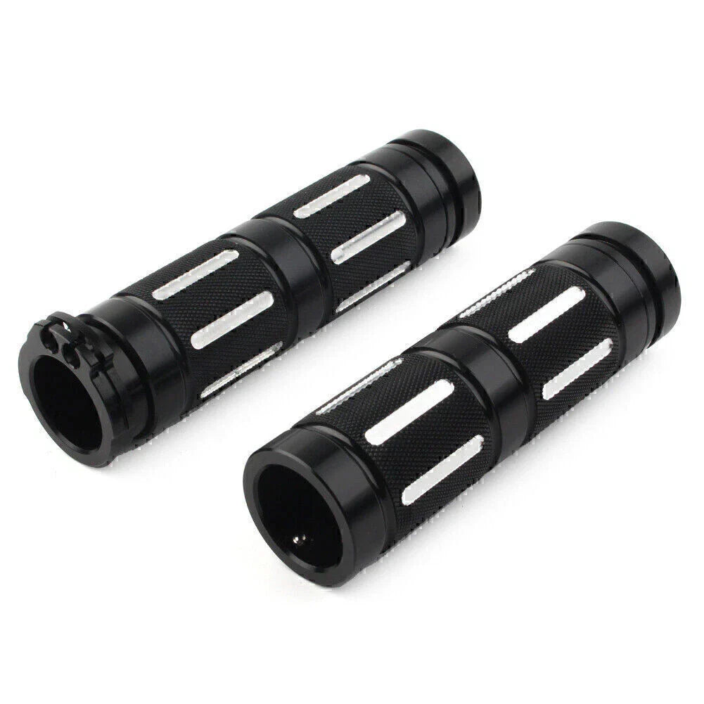 CNC 1" Motorcycle Handlebar Hand Grips for Harley Dyna Wide Glide EFI