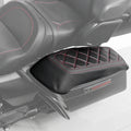 Saddlebag Lid Covers for Harley Touring Street Glide (2014–2024) - Red Stitching