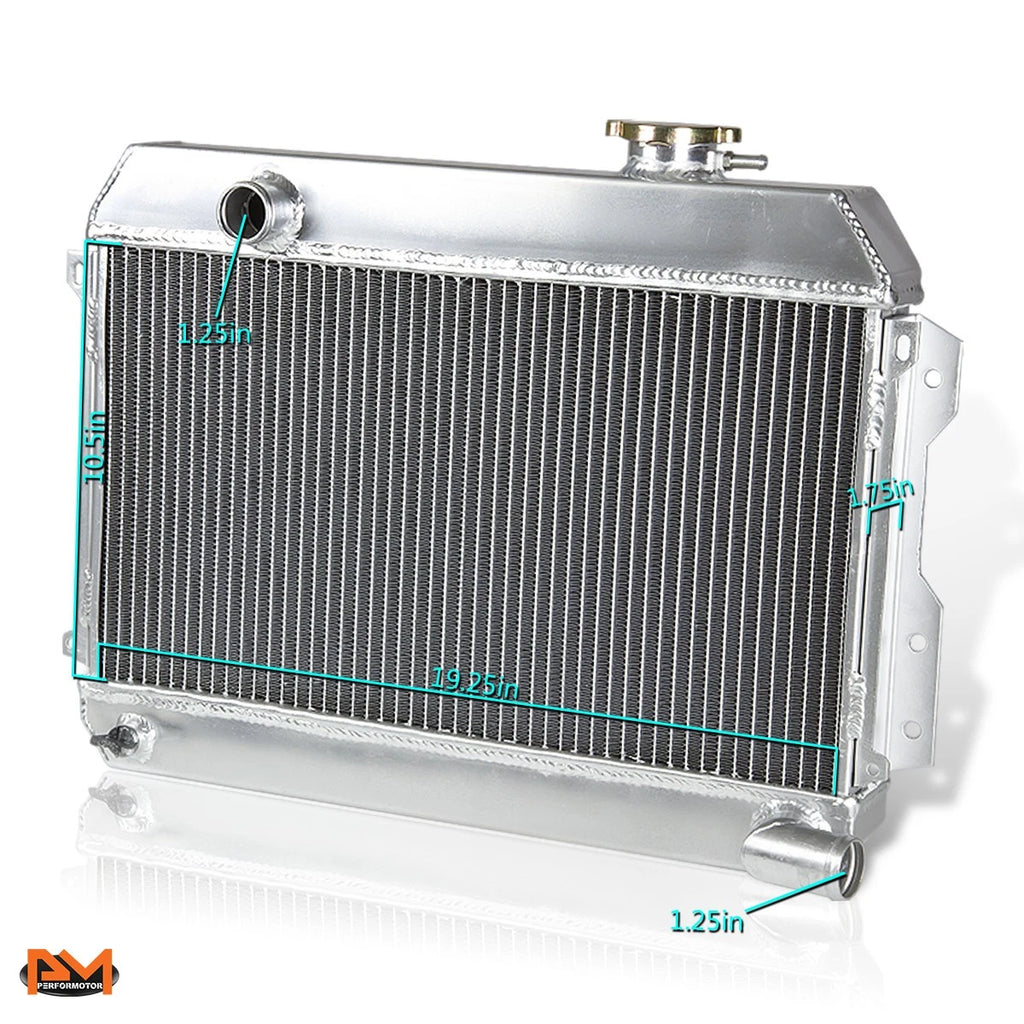 2-Row Aluminum Racing Radiator for Datsun 510 (1968–1973) Srl311/Sr/521 1.6 L4