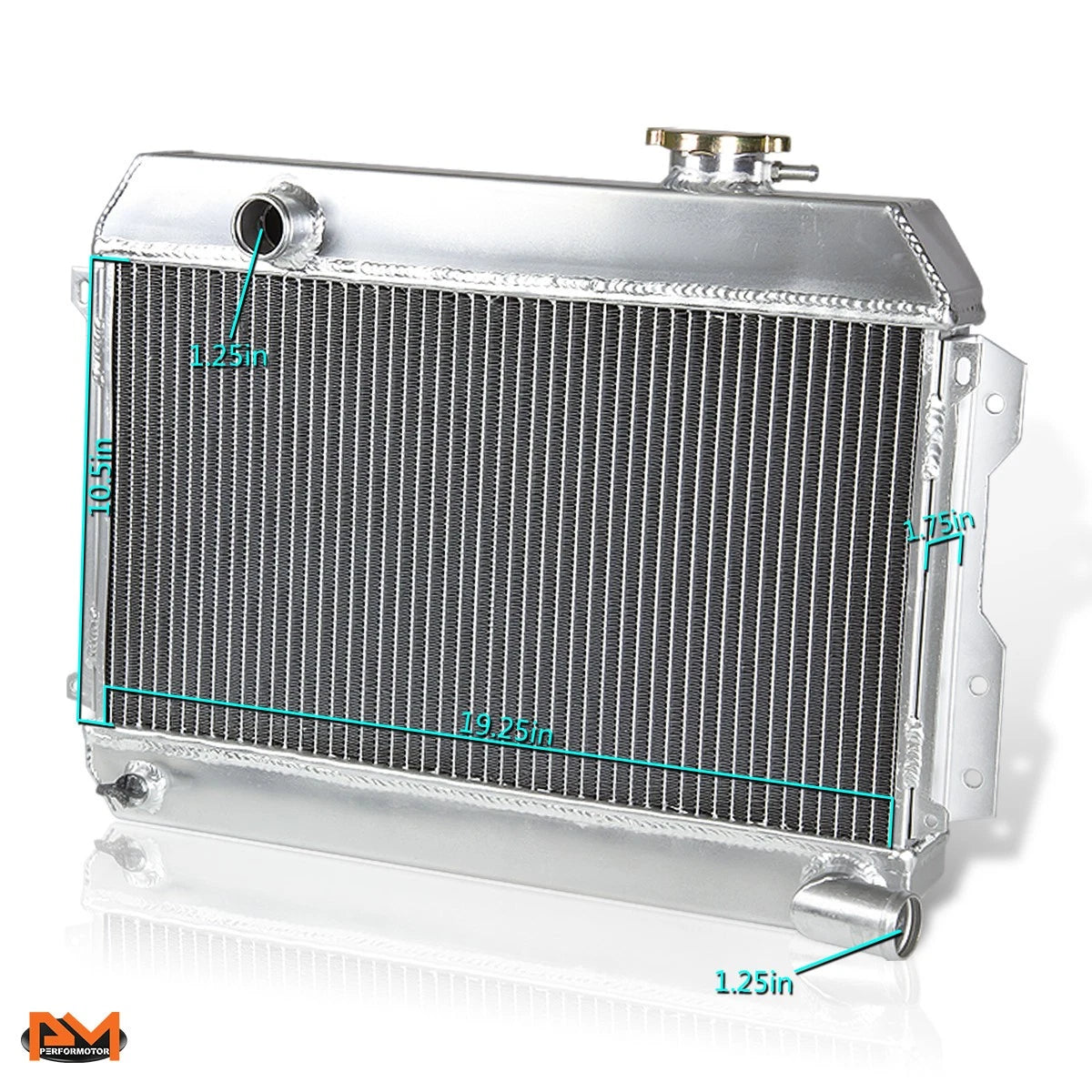 2-Row Aluminum Racing Radiator for Datsun 510 (1968–1973) Srl311/Sr/521 1.6 L4