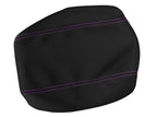 Leather Console Lid Bucket Seat Cover for Ford F250 (1999–2010) Purple Stitch