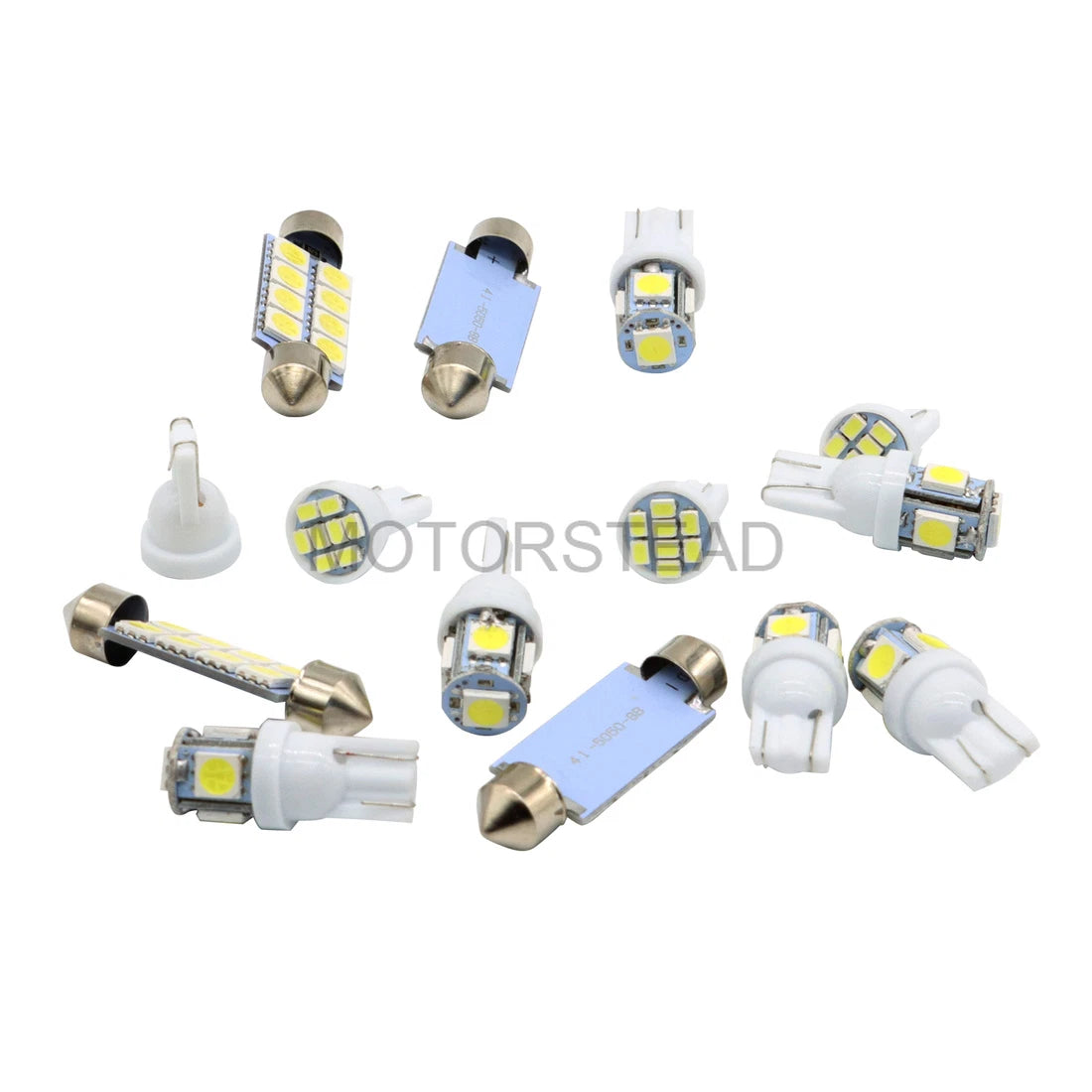 14x White Interior LED Light Package Kit for Ford F150 (1998–2016)