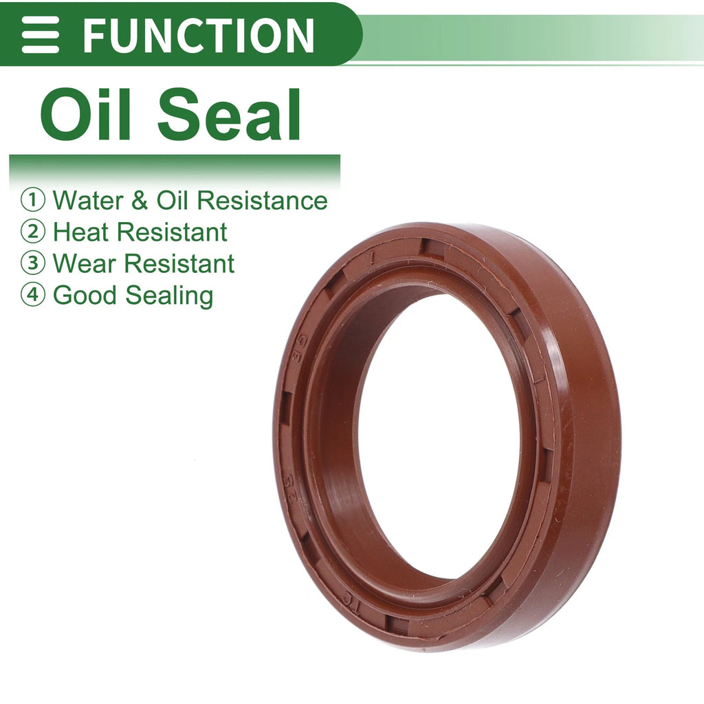 Set of 5 Oil Seal Rotary Shaft Seal FKM Rubber 25x35x7mm