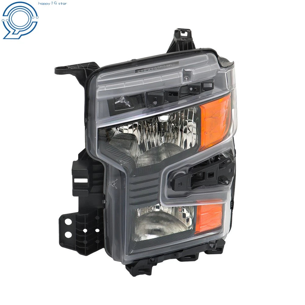 Left Halogen Headlamp for Chevy Silverado 1500 (2022-2024) Black Housing