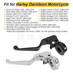 Chrome or Black Clutch Lever & Mount Perch Bracket for Harley-Davidson (1996–2014)