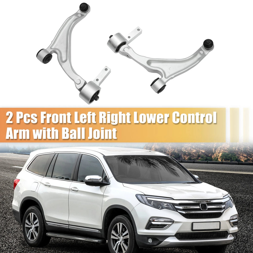 2X Front Lower Control Arms w/Ball Joints for Honda Pilot (2009–2015)