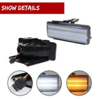Clear Lens Switchback LED Signal Lights for Chevy S10 Blazer GMC Sonoma
