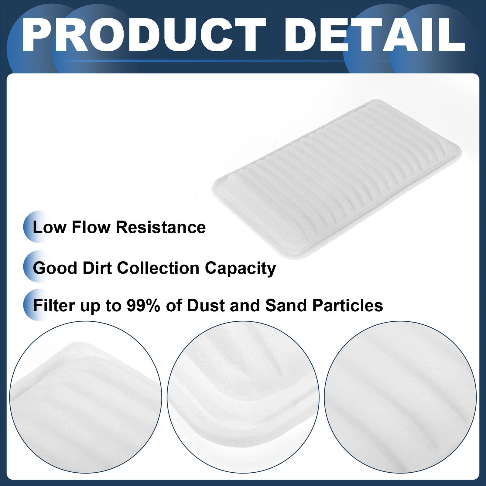 Engine Air Filter No. 17801YZZ01 for Toyota Camry 2.4L 3.0L (2002–2011)