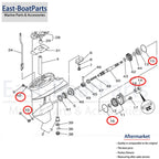 Lower Seal Kit for Yamaha 2 Stroke 6hp 7hp 8hp Outboard (1990–2023)