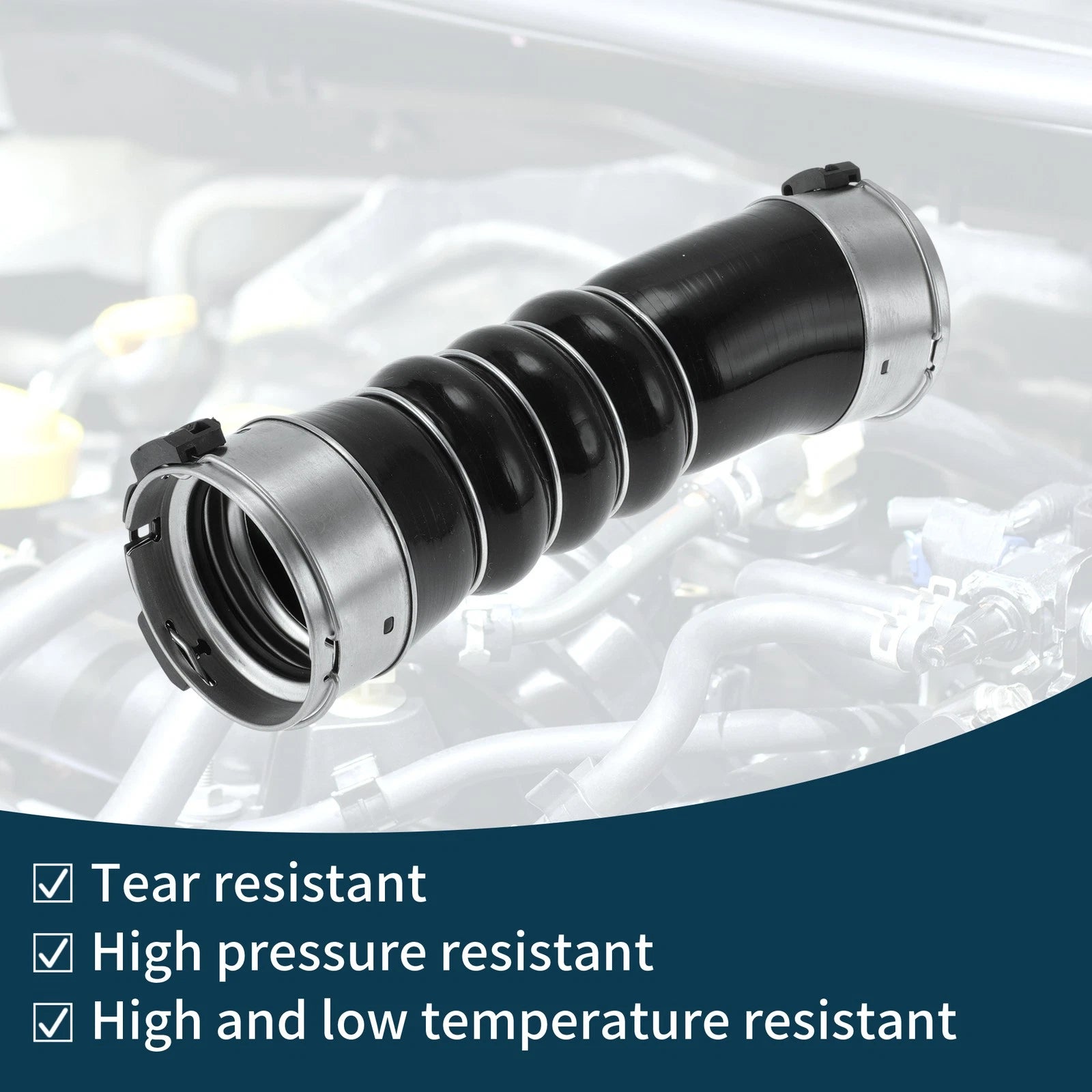 Radiator Hose for BMW 5 Series F07 (2009–2017) No. 11617800144 Black