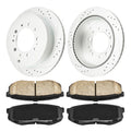 Rear Drilled Slotted Brake Kit for Toyota Sequoia (2013–2021)