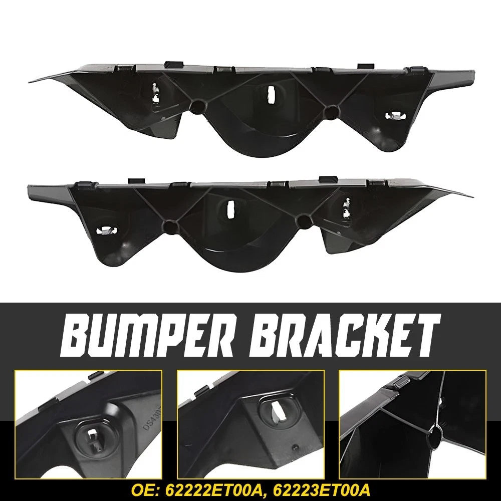 2X Front Bumper Support Bracket for Nissan Sentra (2007–2012)