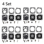 Set of 4 Carburetor Rebuild Kits for McCulloch SP40 PM 310 320 330 Zama RB-1