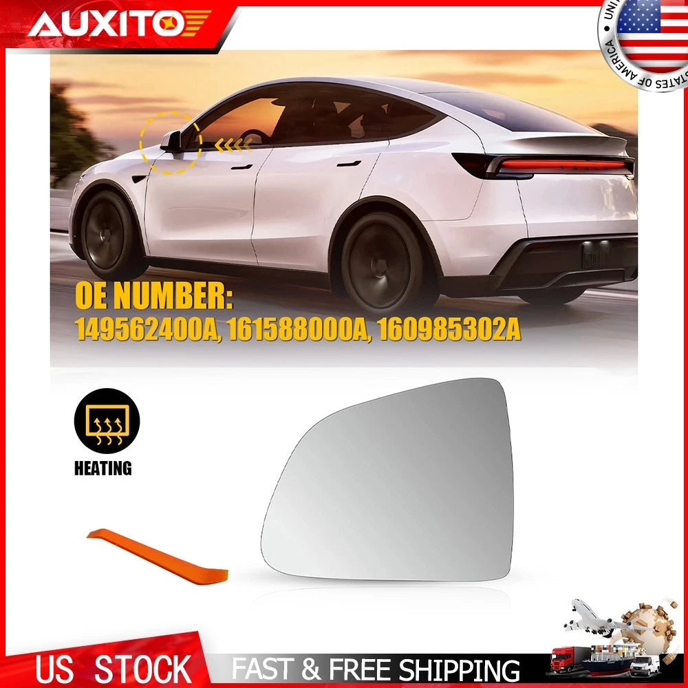 Wide Angle Heated Auto Dim Side View Mirror for Tesla Model Y (2020–2023)