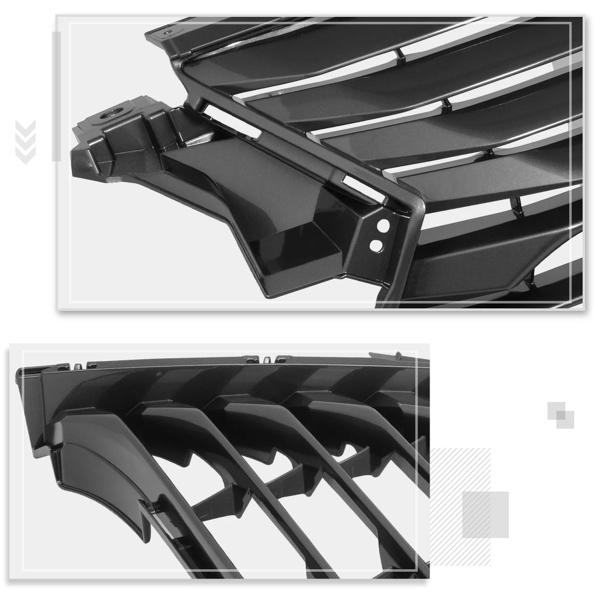Grille for RX350/RX350L/RX450H (2016–2019) Horizontal Slats w/Badge Slot