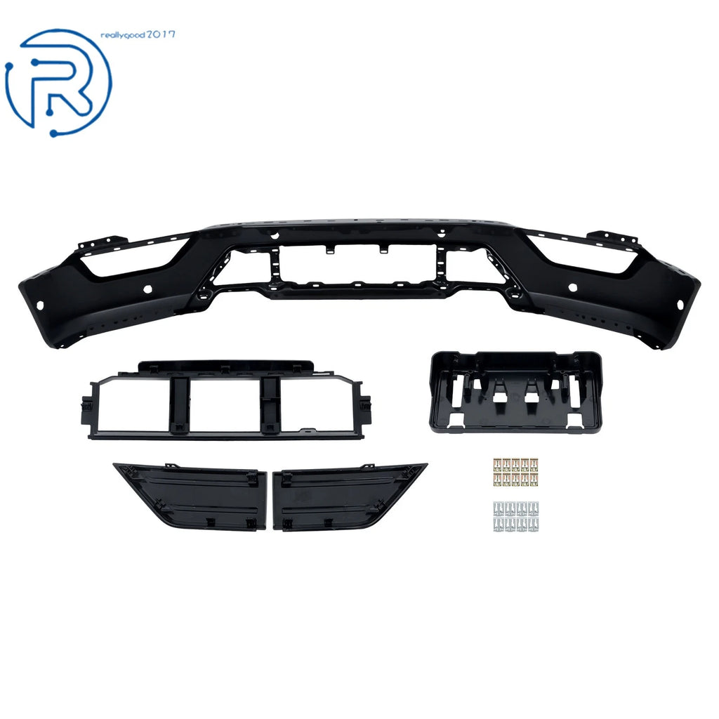 5-Piece Front Bumper Set with 6 Sensor Holes for Ford F150 (2021-2023)