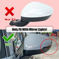 Gloss Black Rear View Mirror Cover Cap for Honda Civic (2021–2023)