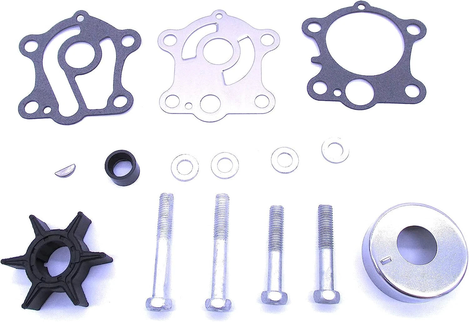 Water Pump Impeller Kit for Yamaha 2-Stroke 55HP C55 CV55 (663-W0078-00)