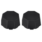 2 Matte Black Hub Caps for Polaris Sportsman 570 SP (2015–2025)