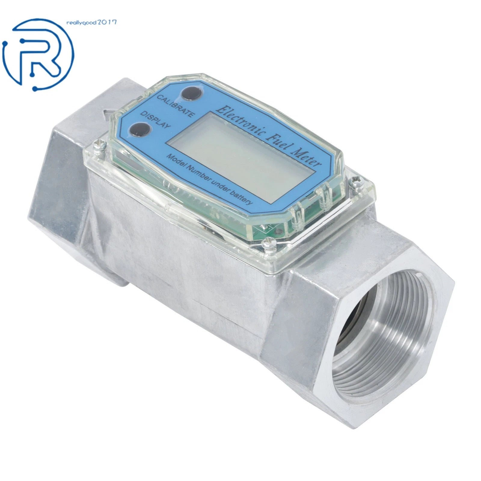 2X Digital Flow Meter 1.5" for Liquid Measurement (10.5-74 GPM)
