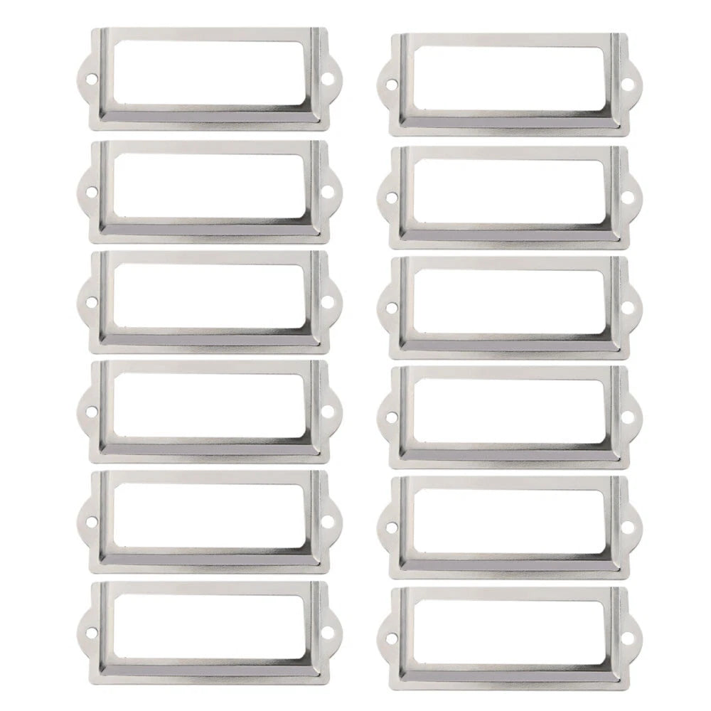 Drawer Cabinet Label Pull Handle 60x24mm (12/48pcs)