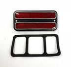 Side Marker Lights Red Pair for 1968-1972 Chevy GMC Truck Turn Signals