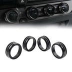 AC Climate Control Ring Knob Trim for Toyota Tacoma (2016–2023) Black