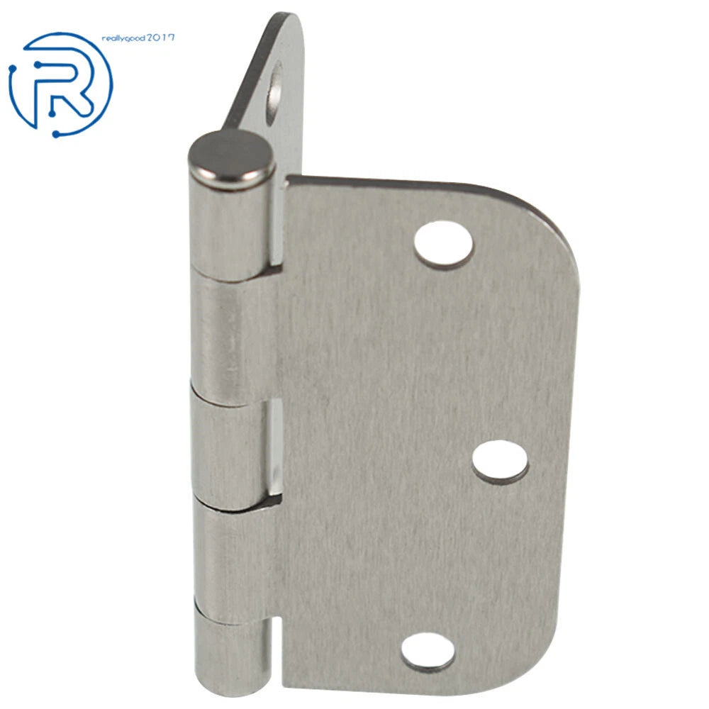 Set of 18 Satin Nickel Door Hinges for (5/8" Radius, 3.5 Inch)