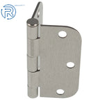 Set of 18 Satin Nickel Door Hinges for (5/8" Radius, 3.5 Inch)