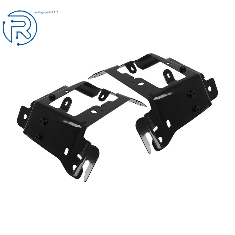 Black Steel Front Outer Bumper Bracket for Chevrolet Silverado 1500 (2014-2015)