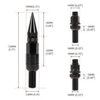 Set of 20 Racing Wheel Spike Lug Nuts for Closed End Ball Seat