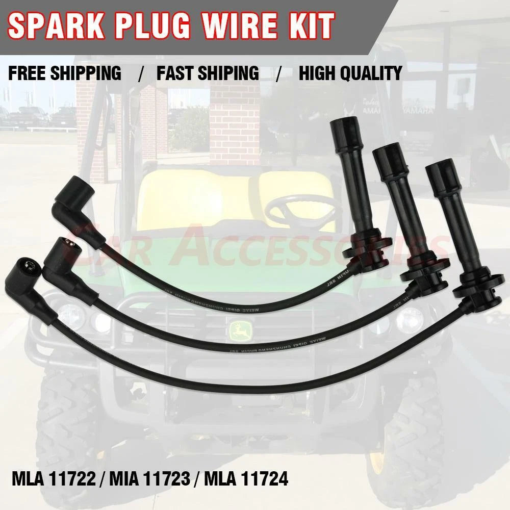 Spark Plug Wire Set for John Deere 825i, 835M, 835R (MIA11722, MIA11723, MIA11724)