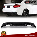 Gloss Black Rear Bumper Diffuser for BMW M235i (2014–2020)