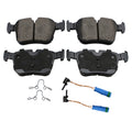 Set of 4 Akebono EURO Rear Ceramic Disc Brake Pads for Mercedes W205 (2015–2021)