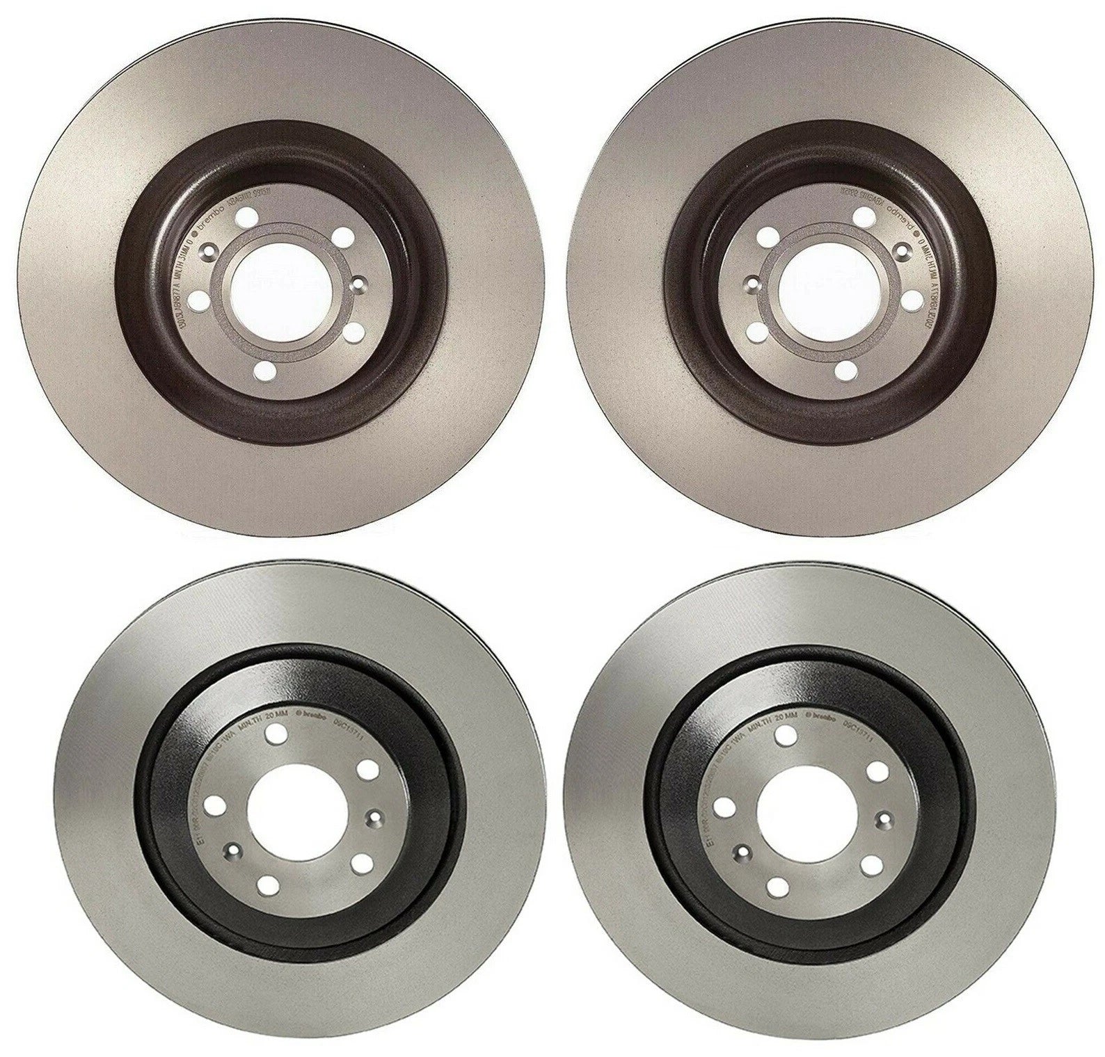 Brembo Brake Disc Rotors Kit Front 360mm & Rear 335mm for Audi A8 Quattro