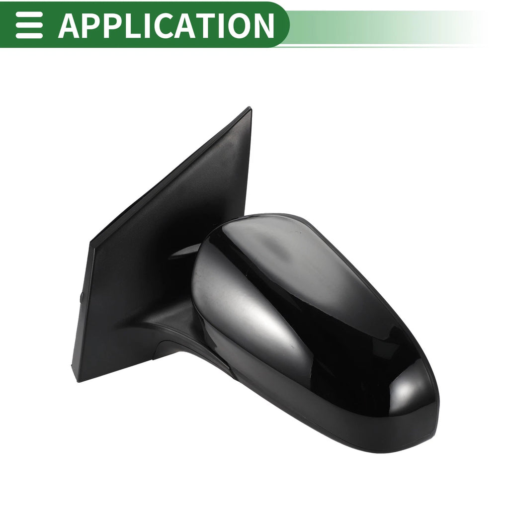 Left Door Mirror for Toyota Corolla (2014–2019) Manual Folding Gloss Black