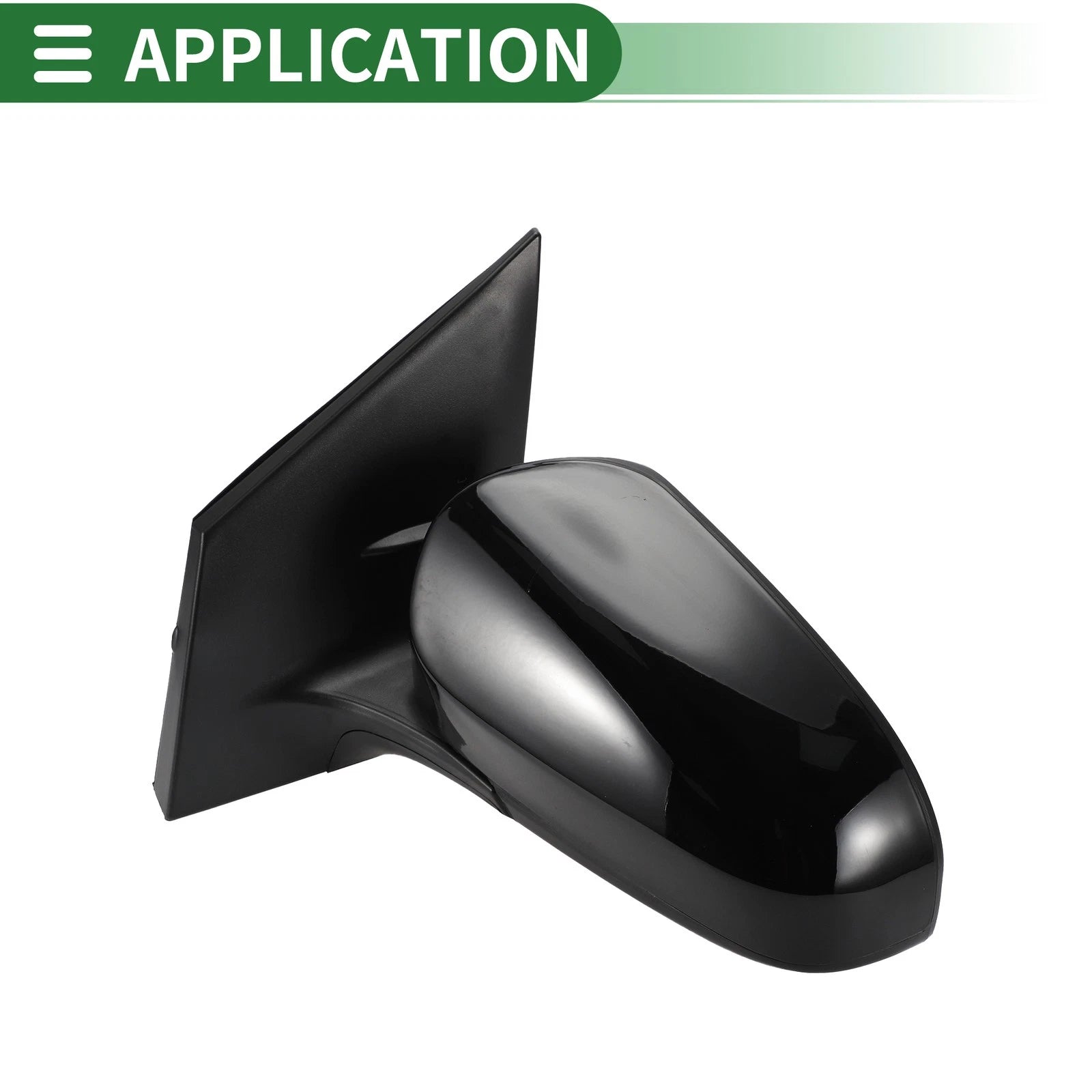 Left Door Mirror for Toyota Corolla (2014–2019) Manual Folding Gloss Black