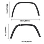 Set of 6 Wheel Arch Fender Flare Molding Trim for Jeep Grand Cherokee (2011–2016)