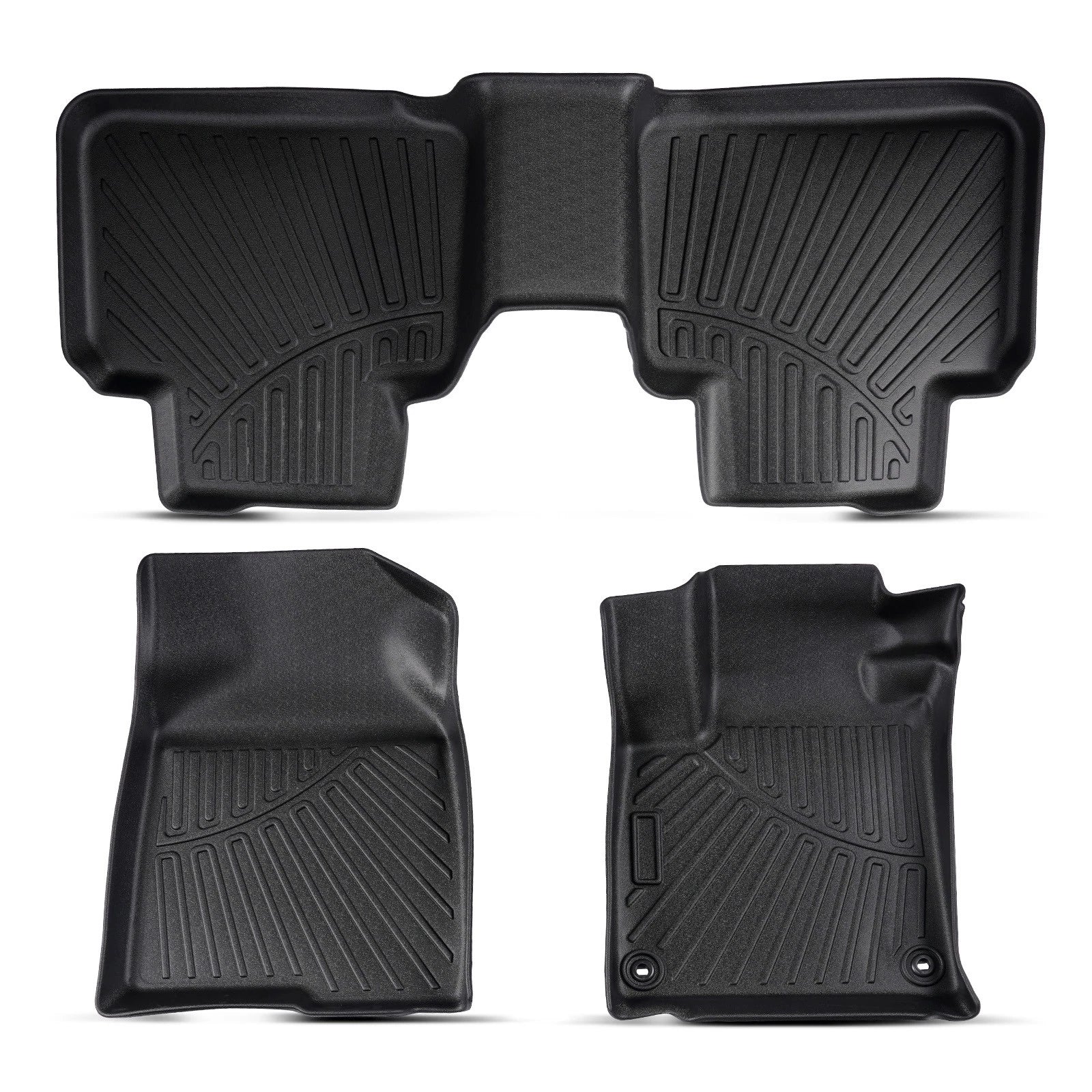 Set of 4 TPE Rubber Floor Mats for Honda Accord Sedan (2018–2022)